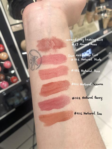 dior lip tattoo swatches natural rose|Dior lip tattoo swatches.